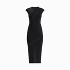 Black crystals midi dress