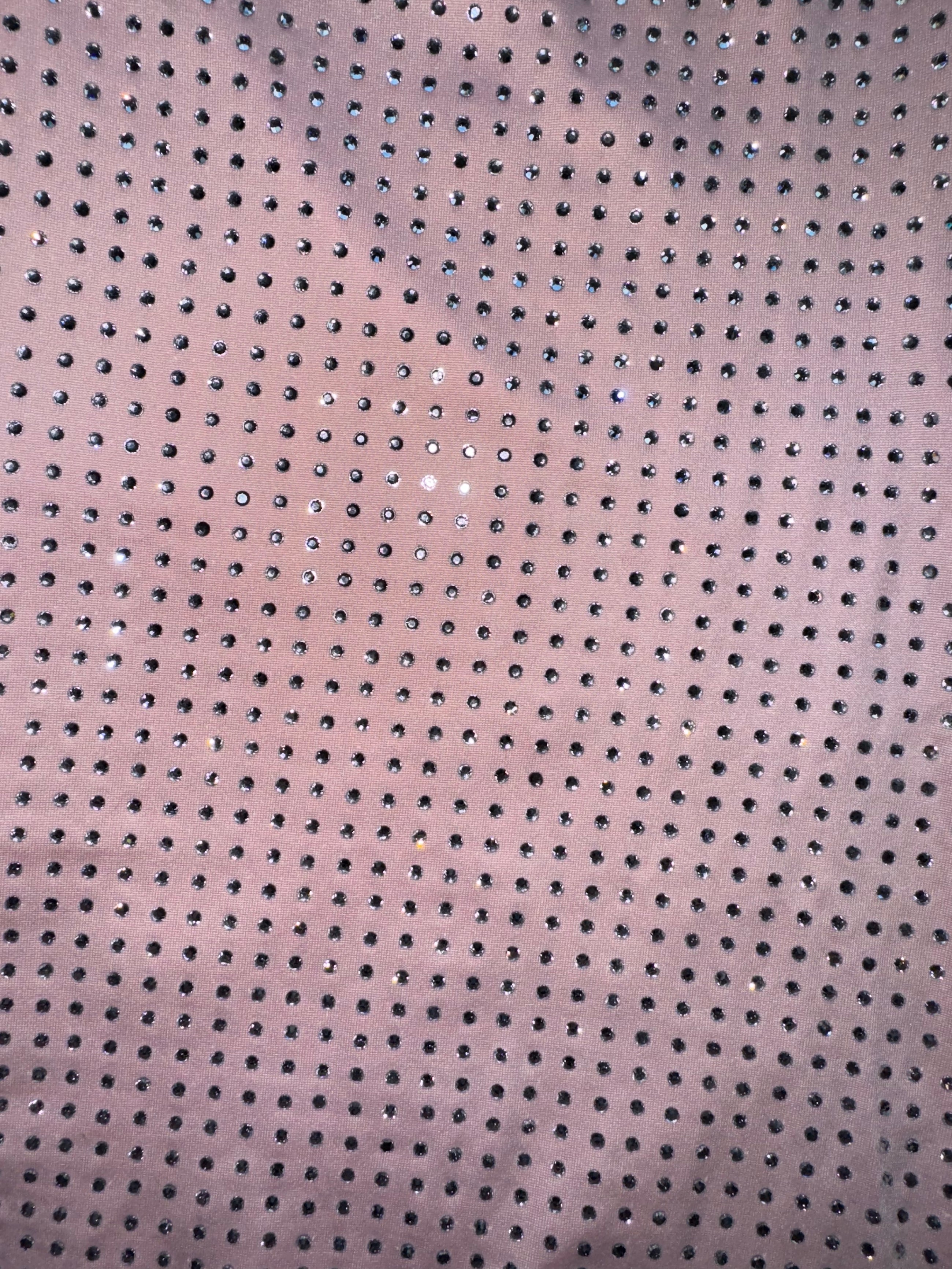 Pink crystals draped dress