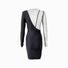 Black diamonds one shoulder dress