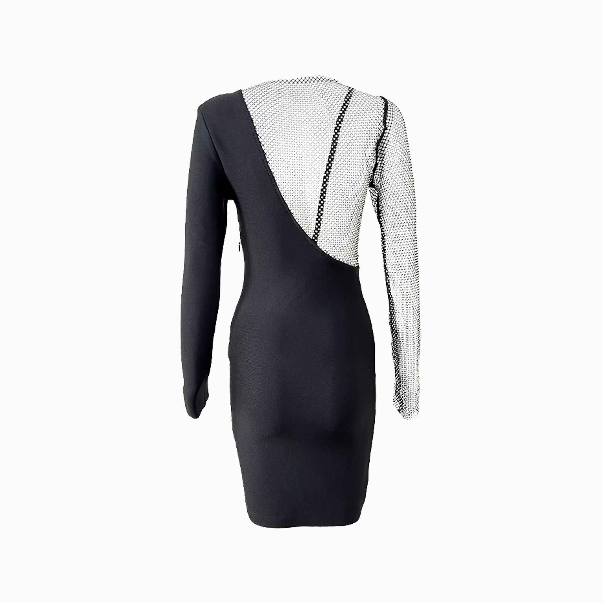 Black diamonds one shoulder dress