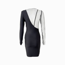 Black diamonds one shoulder dress