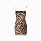 Leopard sequins mini dress