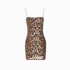 Leopard sequins mini dress