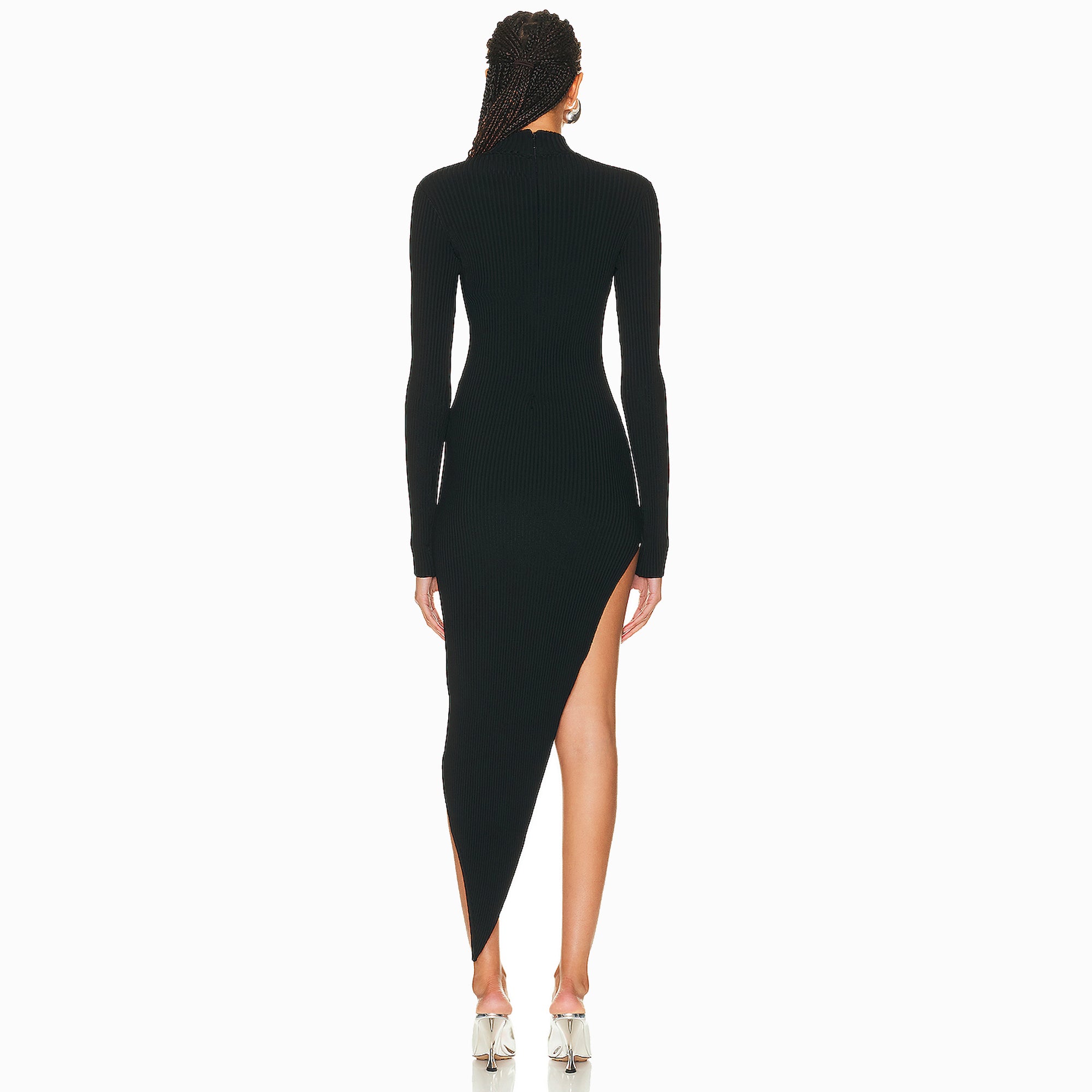 Black jewels cutout dress