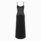 Black crystals sheer dress