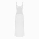 White sheer cutout dress