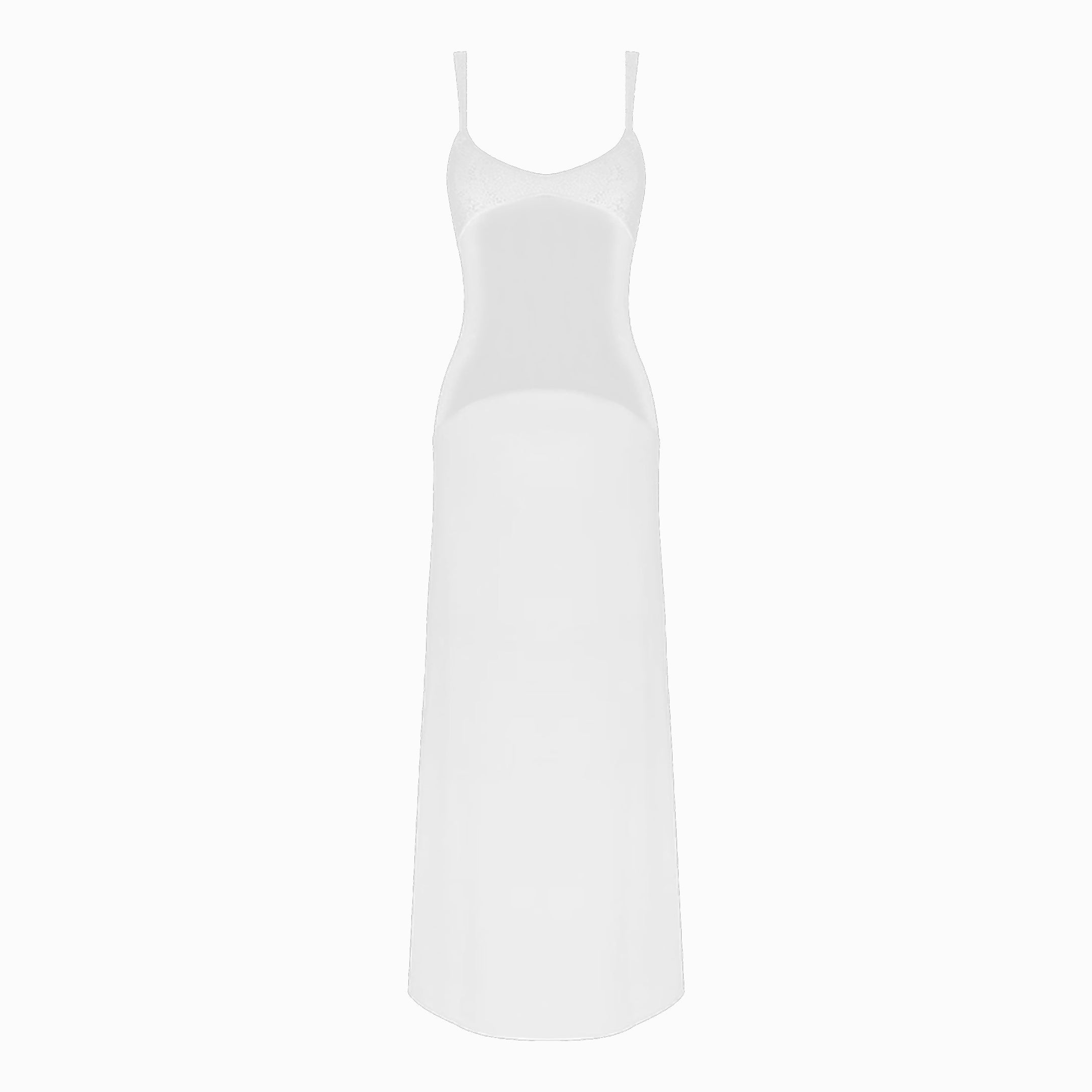 White sheer cutout dress