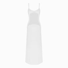 White sheer cutout dress