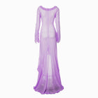 Lilac rouges mesh dress
