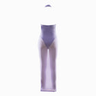 Lilac halter neck mesh dress