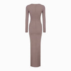 Olive draped dress