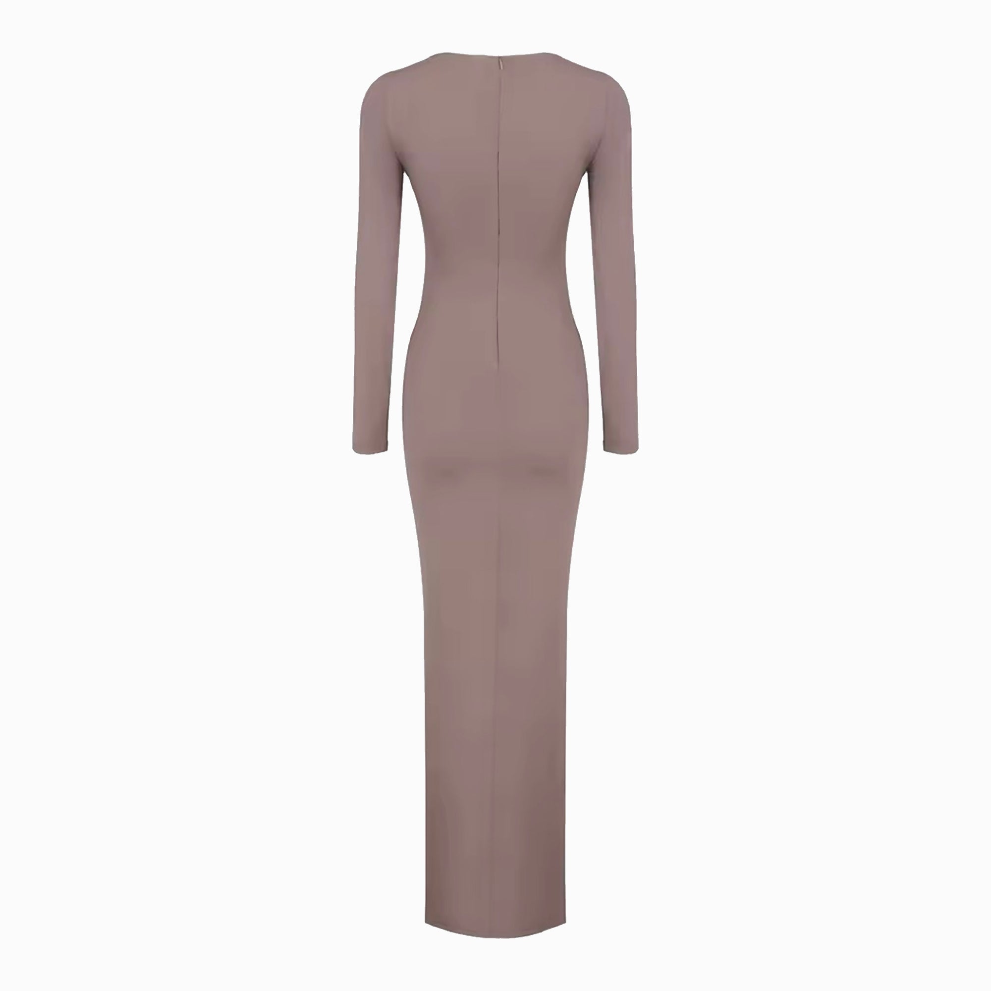 Olive draped dress