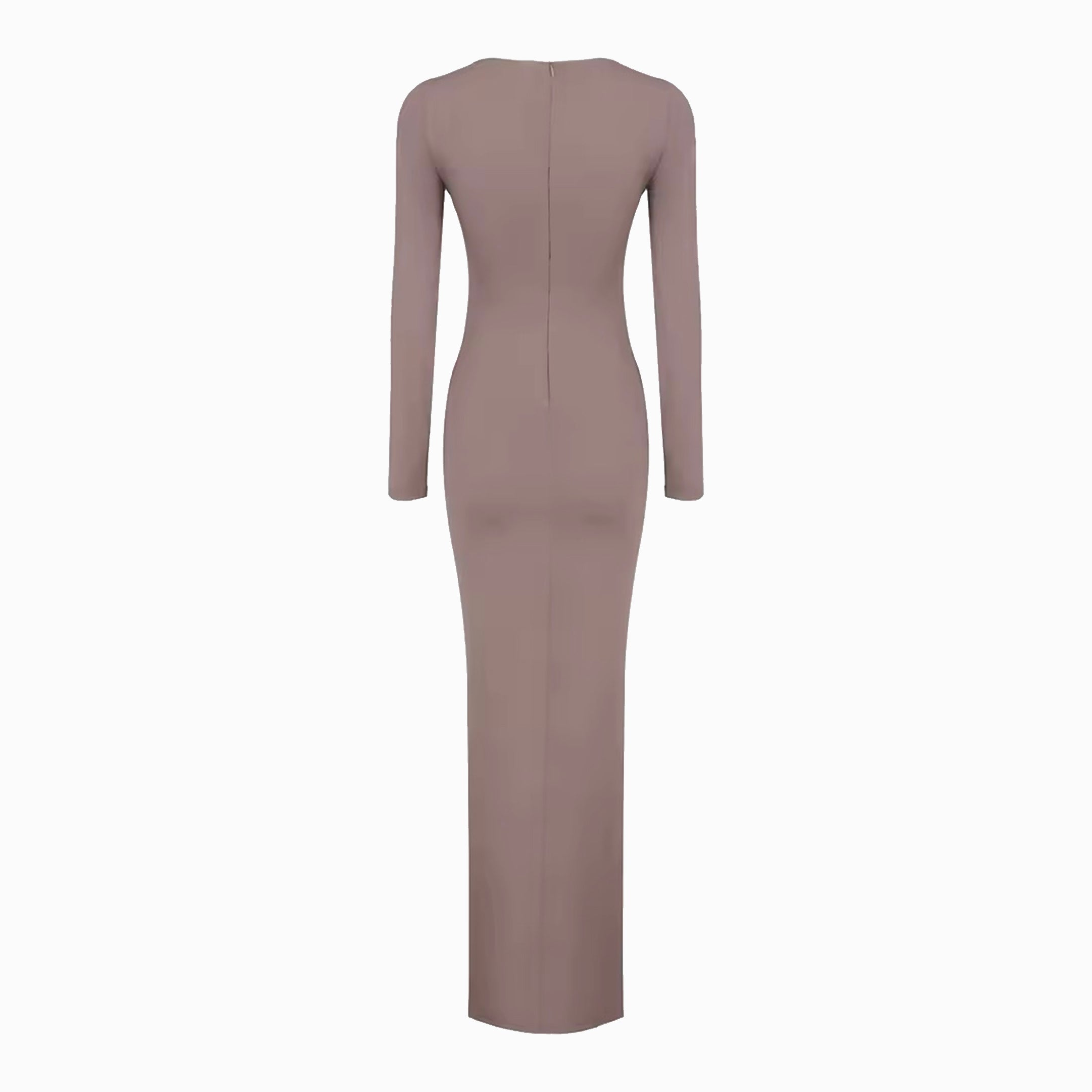Olive draped dress