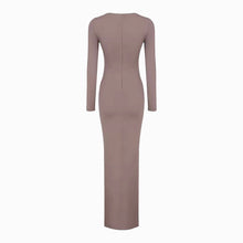 Olive draped dress