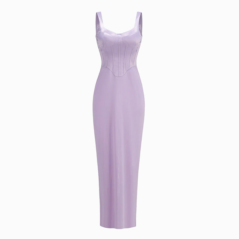 Lilac bustier dress