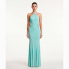 Aqua butterfly mesh dress