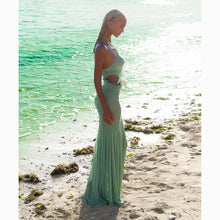 Aqua butterfly mesh dress