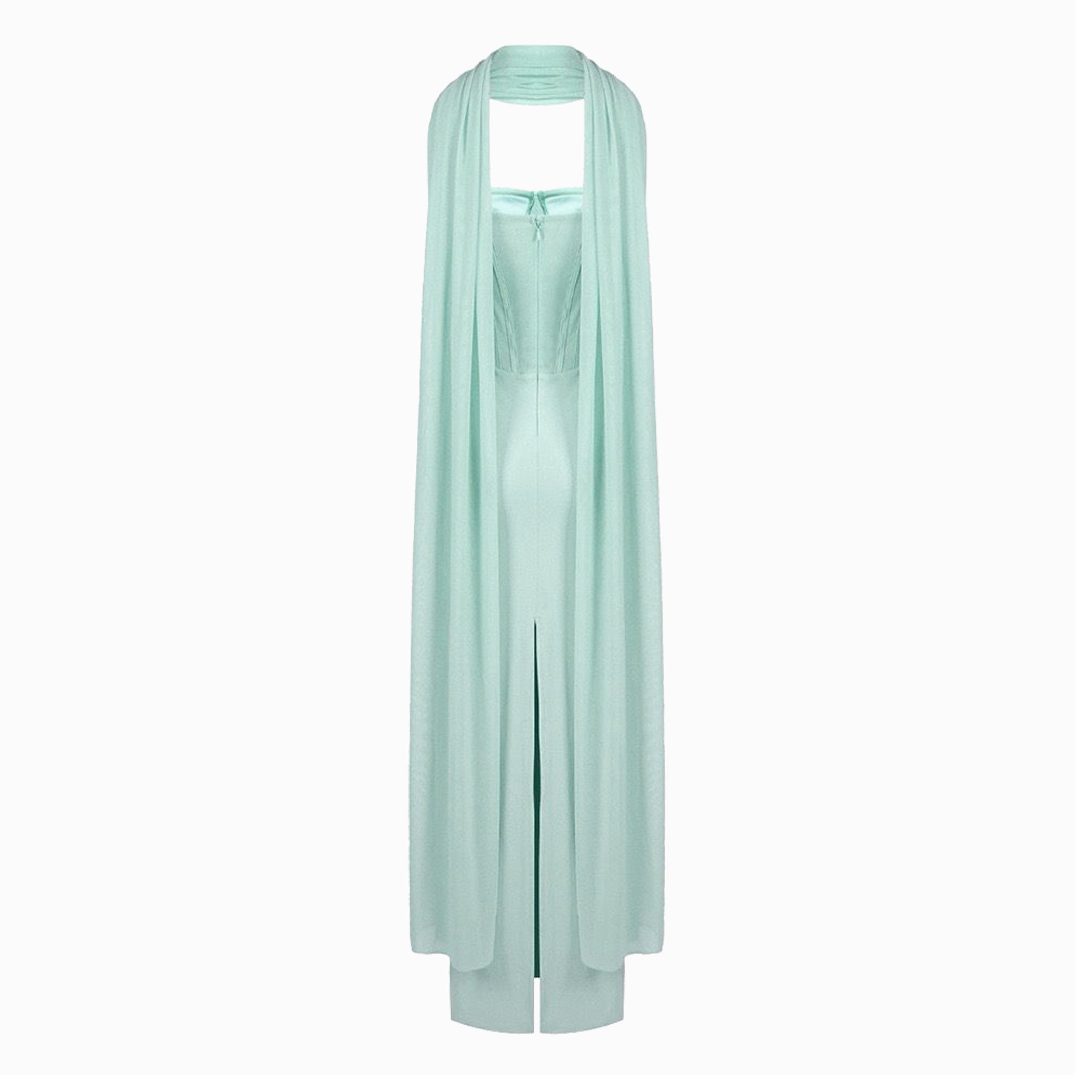 Powder blue bustier dress
