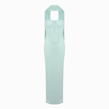 Powder blue bustier dress