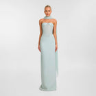 Powder blue bustier dress
