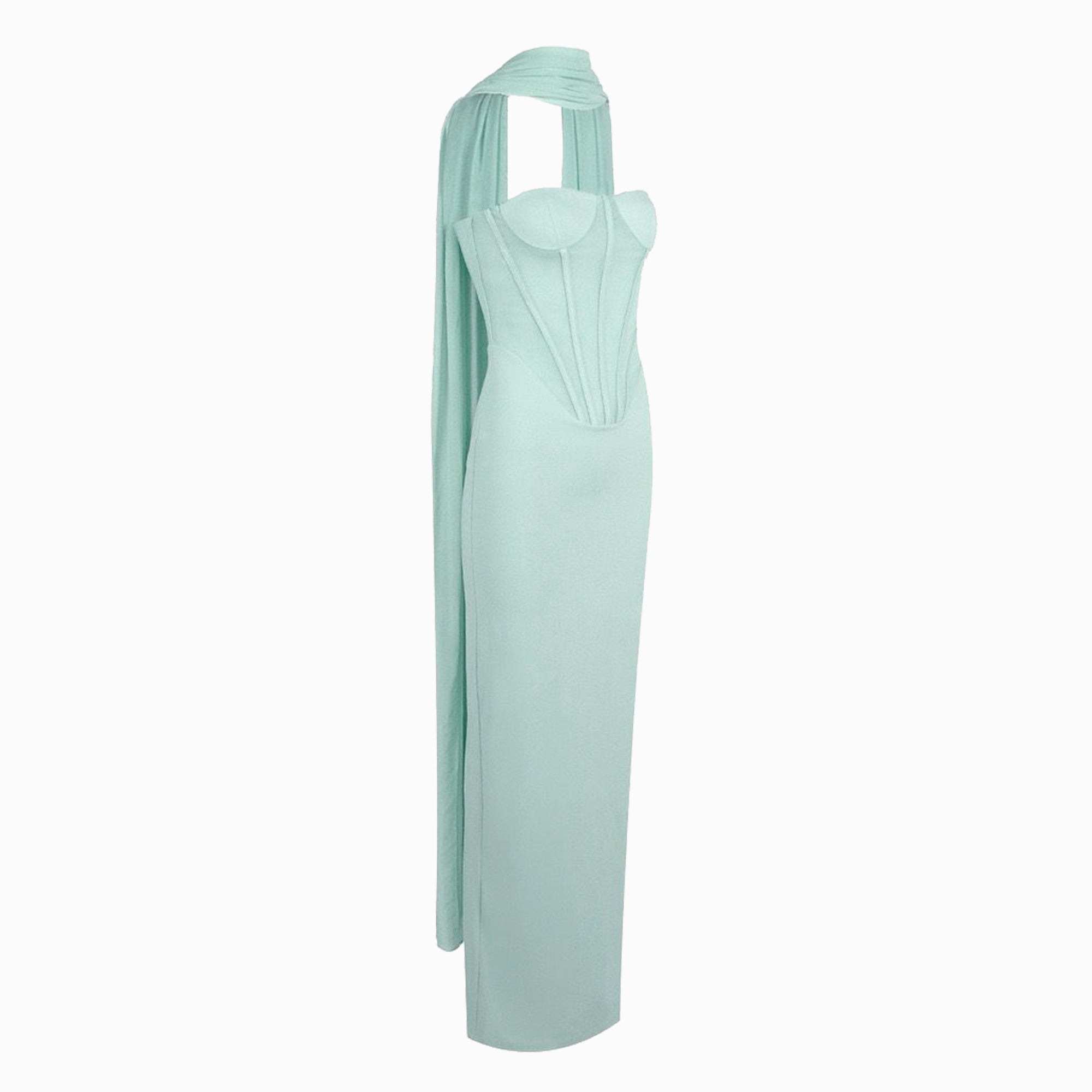 Powder blue bustier dress