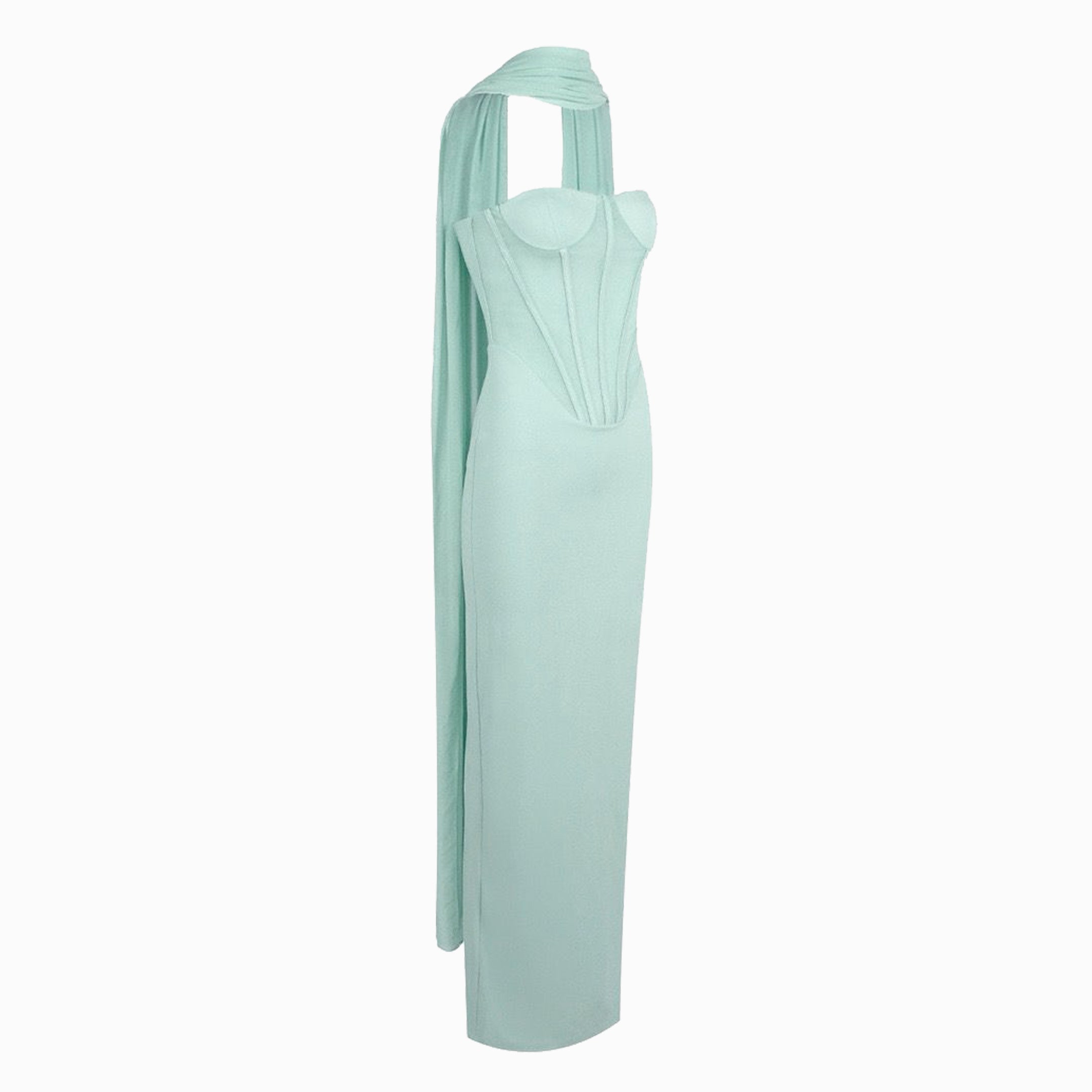Powder blue bustier dress