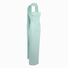 Powder blue bustier dress