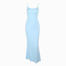 Lightblue crystals slip dress