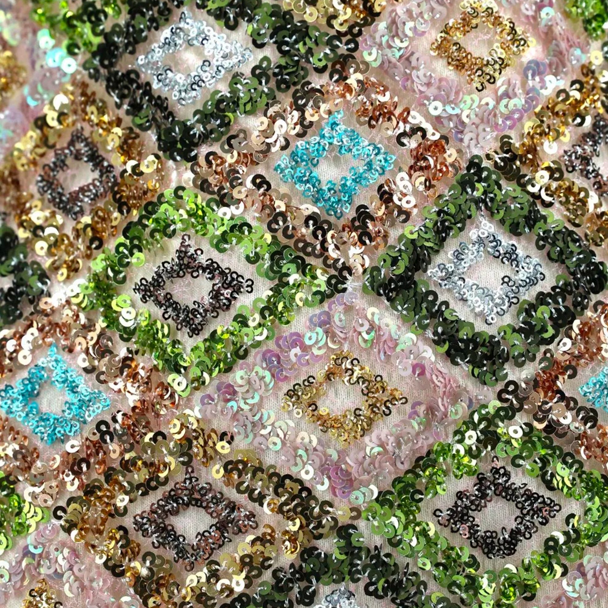Polygons sequins mini dress