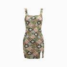 Polygons sequins mini dress