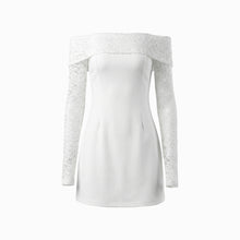 White jersey bandeau mini dress