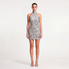 Mini abito argento in paillettes