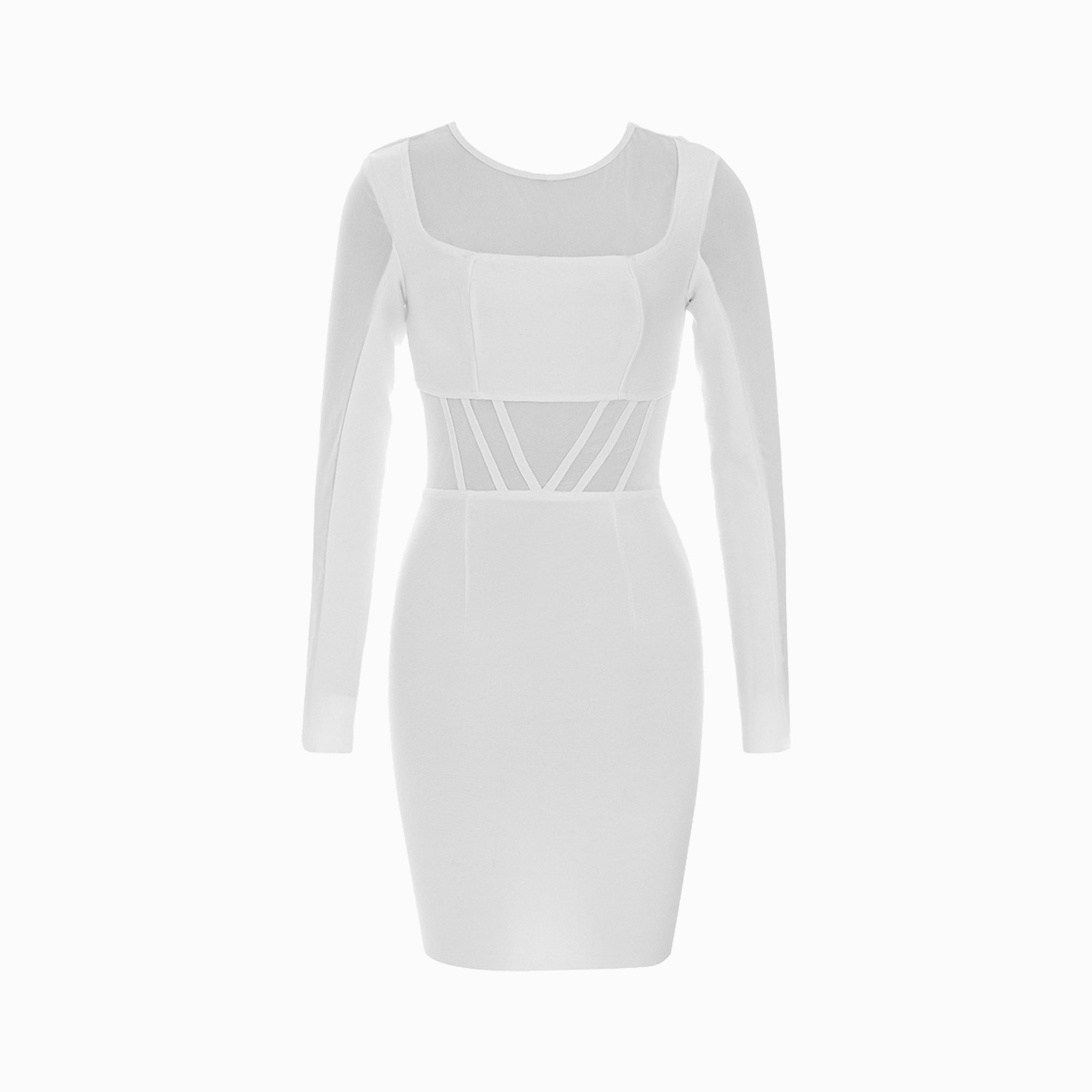 White bustier dress