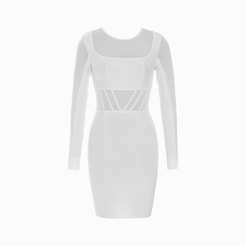 White bustier dress